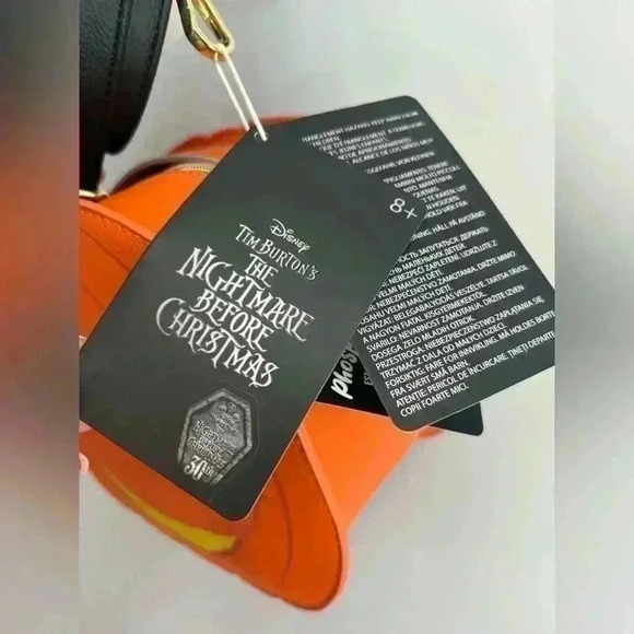 Loungefly Nightmare Before Christmas Jack O Lantern Glows in Dark Crossbody NWT - Picture 2 of 4